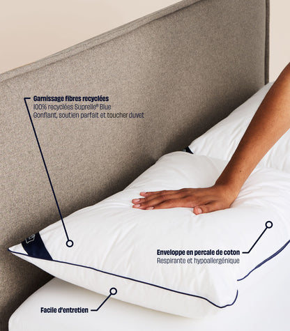 Oreiller universel 2 oreillers 50 x 70 cm