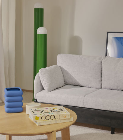 Canapé-lit Tissu Terracotta-Bois noir-Accoudoirs en tissu-MASQUÉ