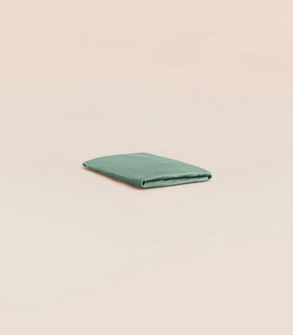 Drap housse en satin de coton Drap housse en satin de coton - Vert sauge