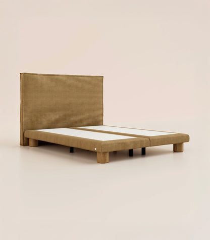 Lit Grand Ours Velours Havane-Lit Céleste - Cylindrique