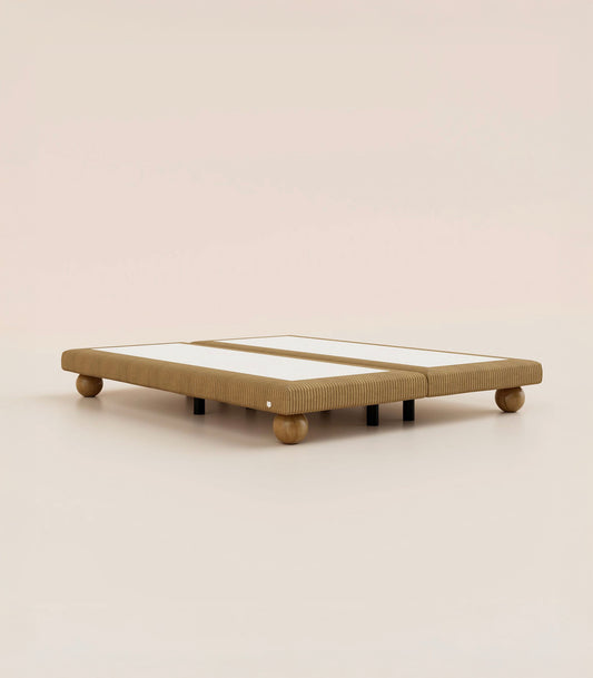 Sommier Grand Ours - Velours Havane