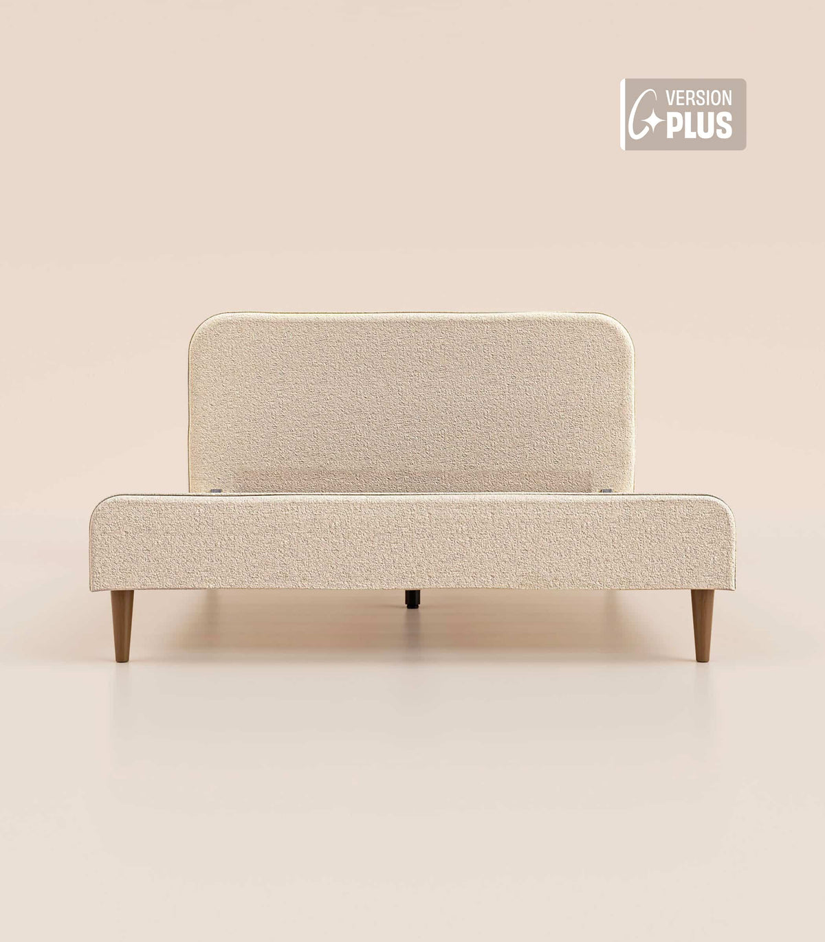 Lit scandi Beige Bouclé-Plus