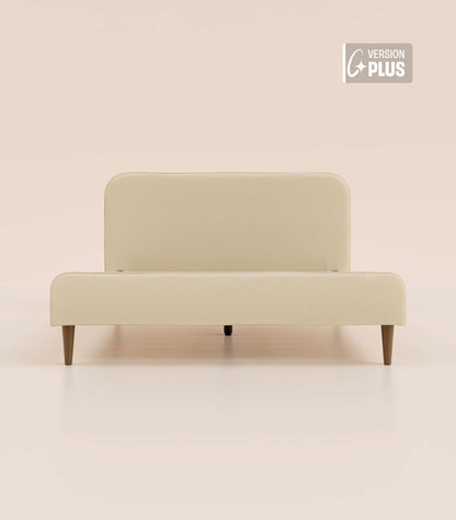 Lit scandi Beige Velouté-Plus