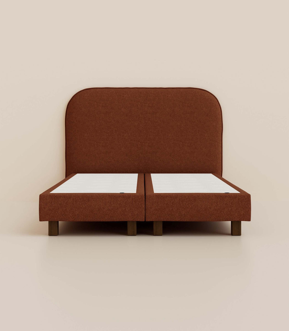 Lit boxspring Lit boxspring - Acajou velouté