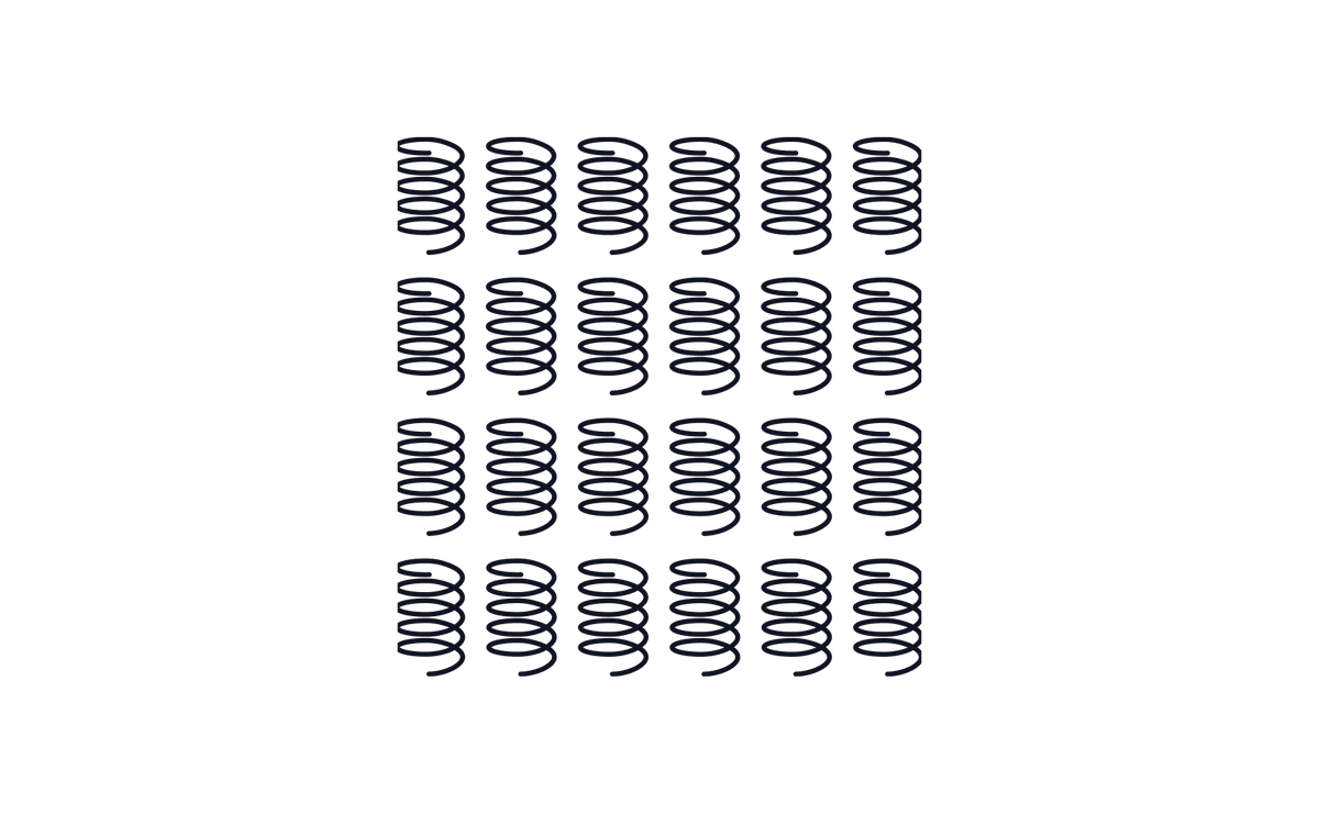 240 ressorts / m2