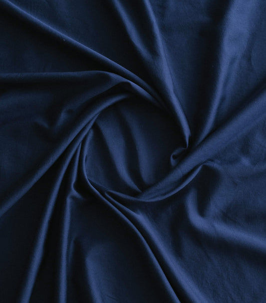 Drap housse en satin de coton - Bleu meltem