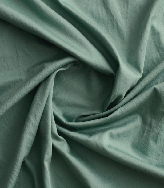 Parure en satin de coton - Vert sauge