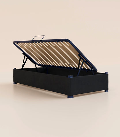 Lit coffre enfant Noir Anthracite-Plus