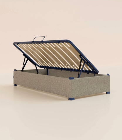 Lit coffre enfant Gris-Plus