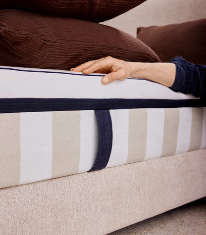 Pack lit 1 place Hybride Plus Matelas Hybride Infinite® Air+-Infinite Air+-Sommier coffre-Noir Anthracite-Standard