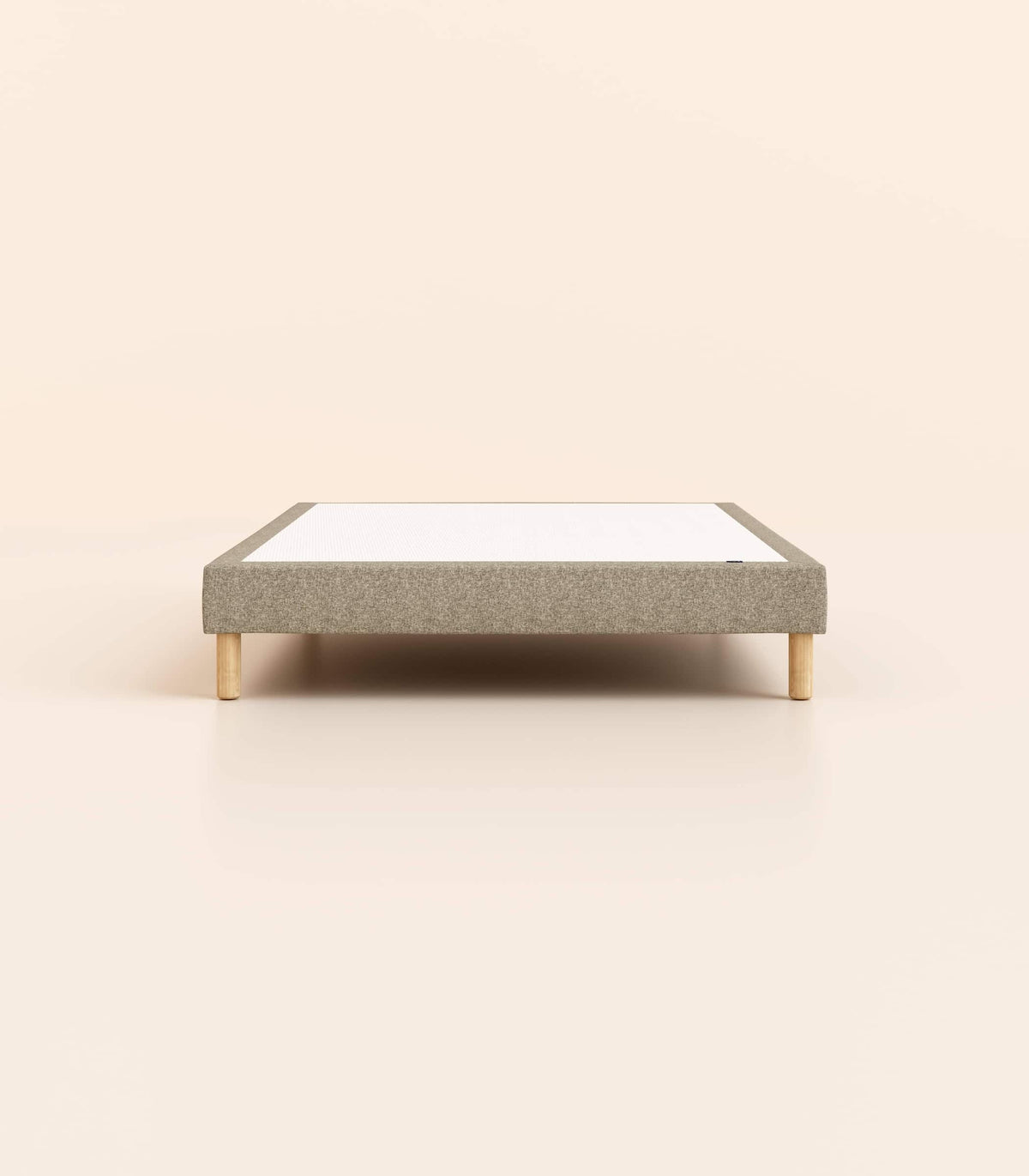 Sommier tapissier Gris-Pieds Hêtre clair-Standard