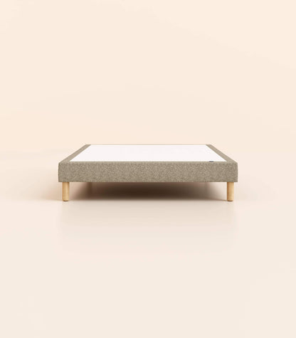 Sommier tapissier Gris-Pieds Hêtre clair-Standard
